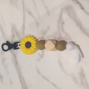 Sunflower keychain